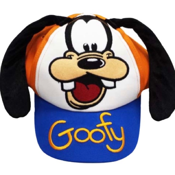Goofy Baseball Cap with Velvet Floppy Ears Blue & Orange Embroidered Youth Size - Picture 6 of 7